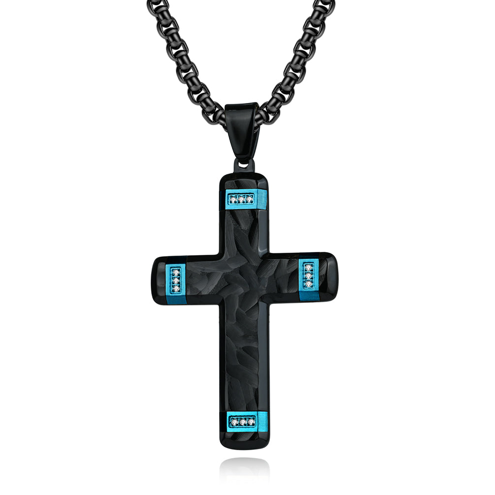 Religious Pendant Christian Cubic Zirconia Cross Pendant Necklaces For Women