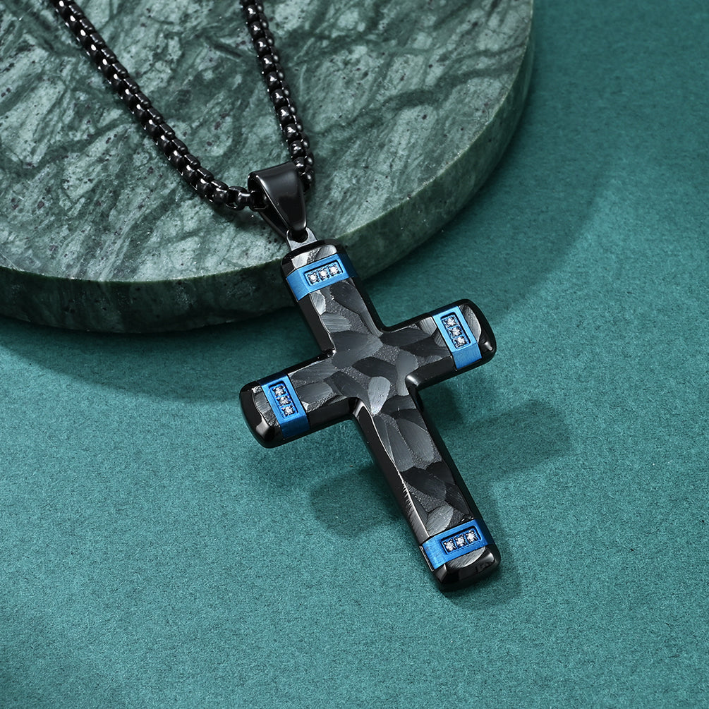 Religious Pendant Christian Cubic Zirconia Cross Pendant Necklaces For Women